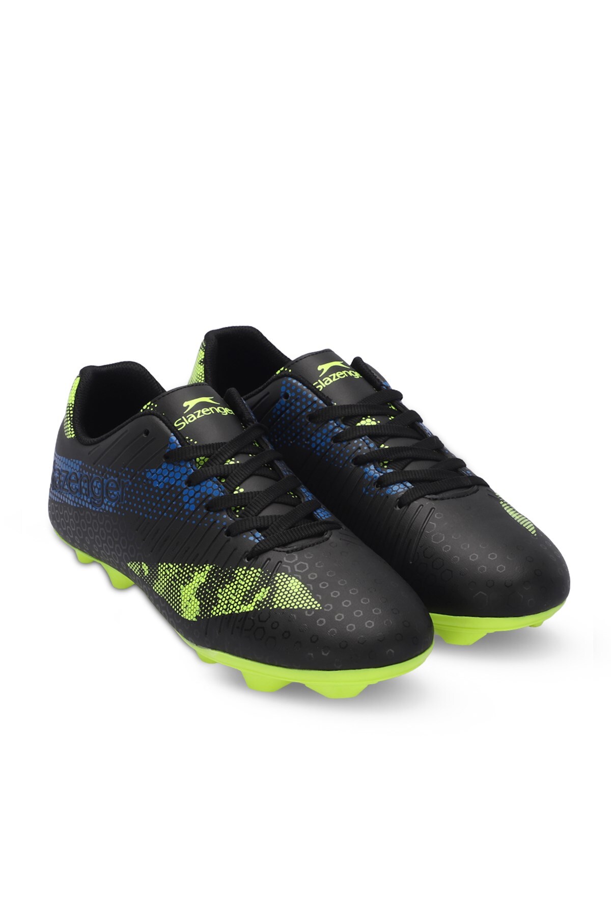 1_org_zoom کفش چمن مصنوعی Slazenger بنددار Astroturf Field Unisex مشکی/سبز اورجینال - تصویر 1