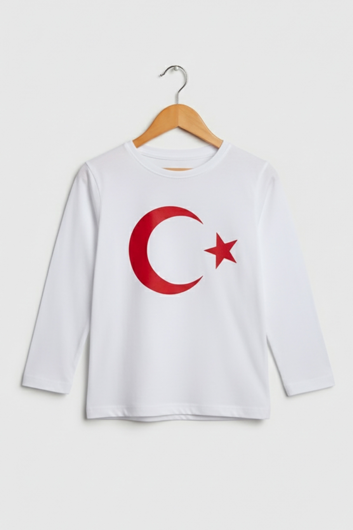 DMB BOYS & GIRLS Ay Yıldız Türk Bayrak Baskılı Pamuklu 23 Nisan Erkek Ve Kız Çocuk T-shirt fotoğrafı 3 (önizleme)