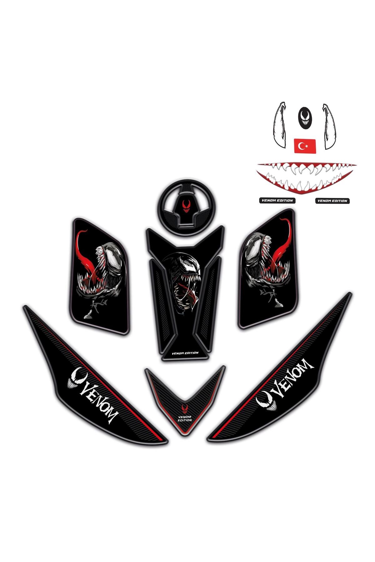 Redline Grafik Mondial Drift L Full Venom Edition Tank Pad Set ve