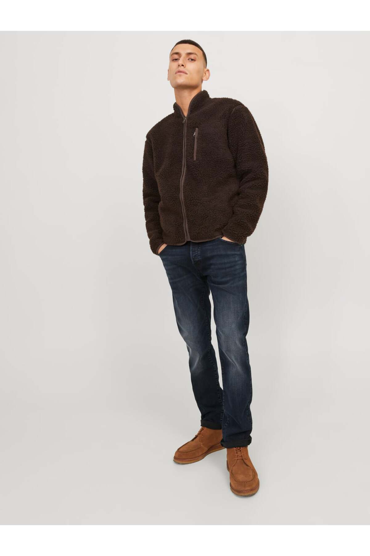 شلوار جین مردانه راسته فاق نرمال | جک اند جونز Jack & Jones jjiglenn-jjfox-50sps-cb-104-noos-1225290 - تصویر 4