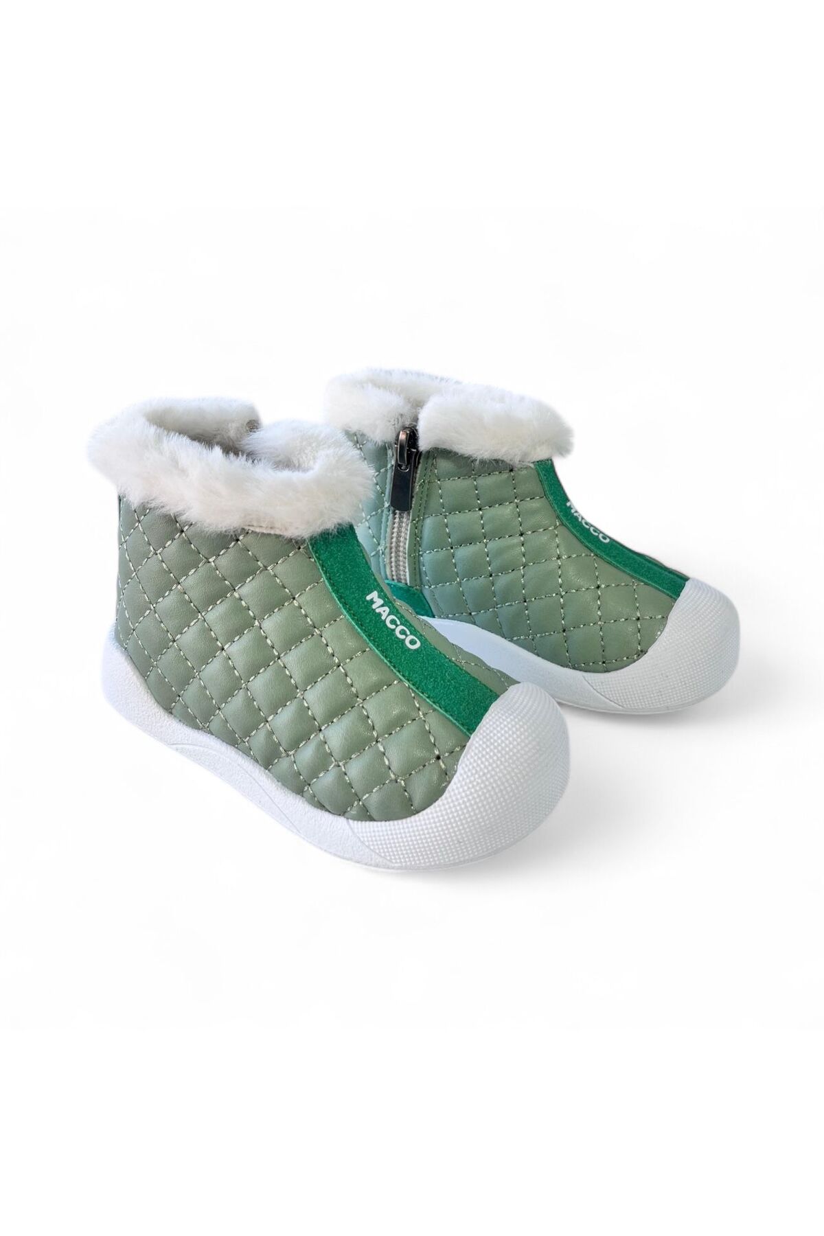 Furry Baby Kids Winter Zippered Boots