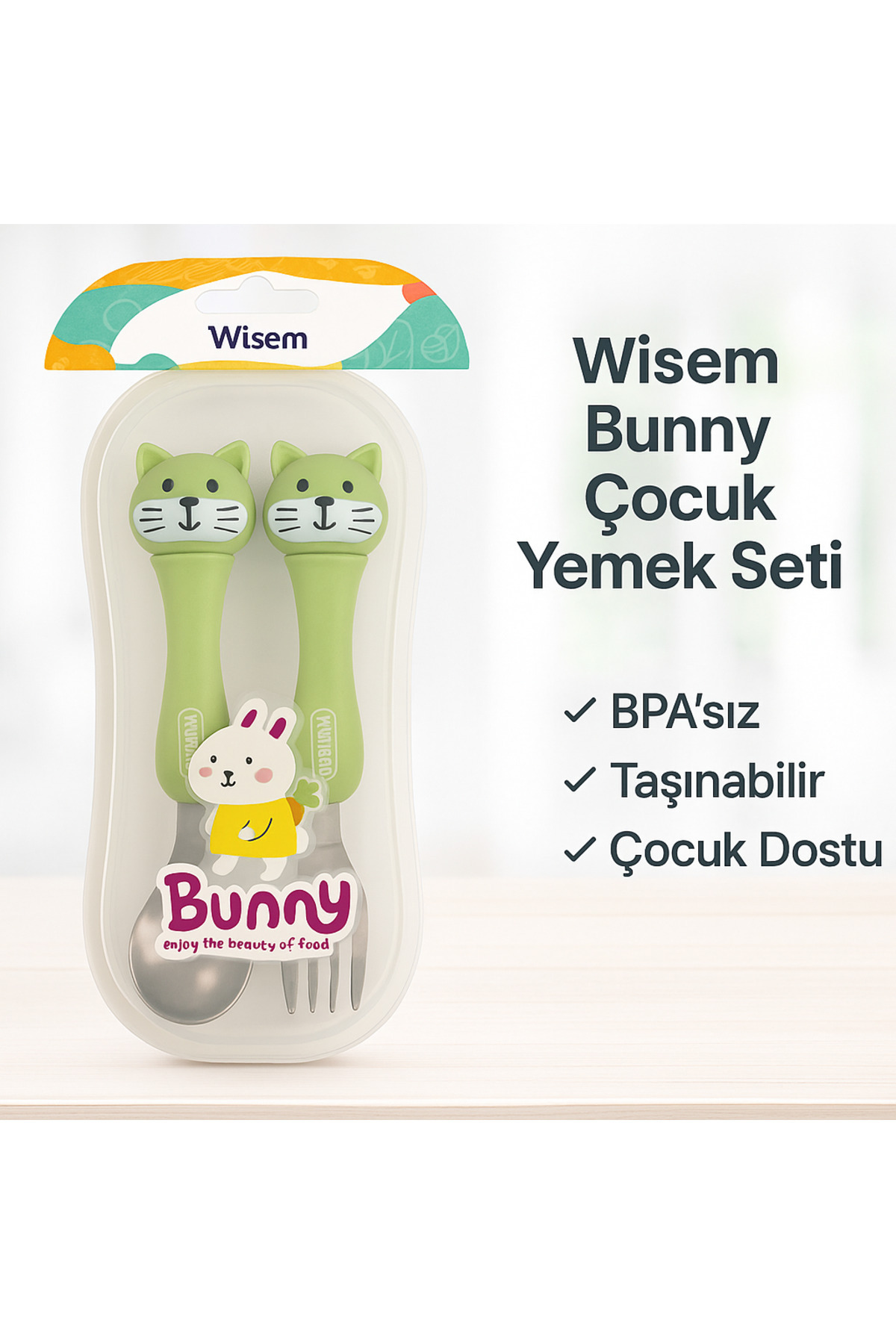 Amentes Lüx 2'li Çatal Ve Kaşık Takımı Çocuk Bebek fotoğrafı 3 (önizleme)