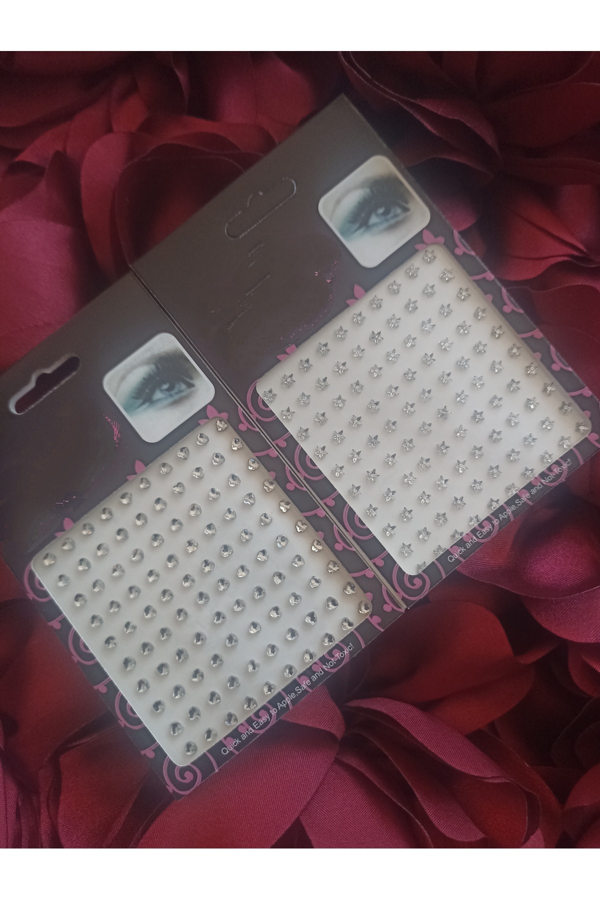 MutluBiDünya Kız Çocuk Sticker Parti Taşı Göz Taşı Yüz Taşı