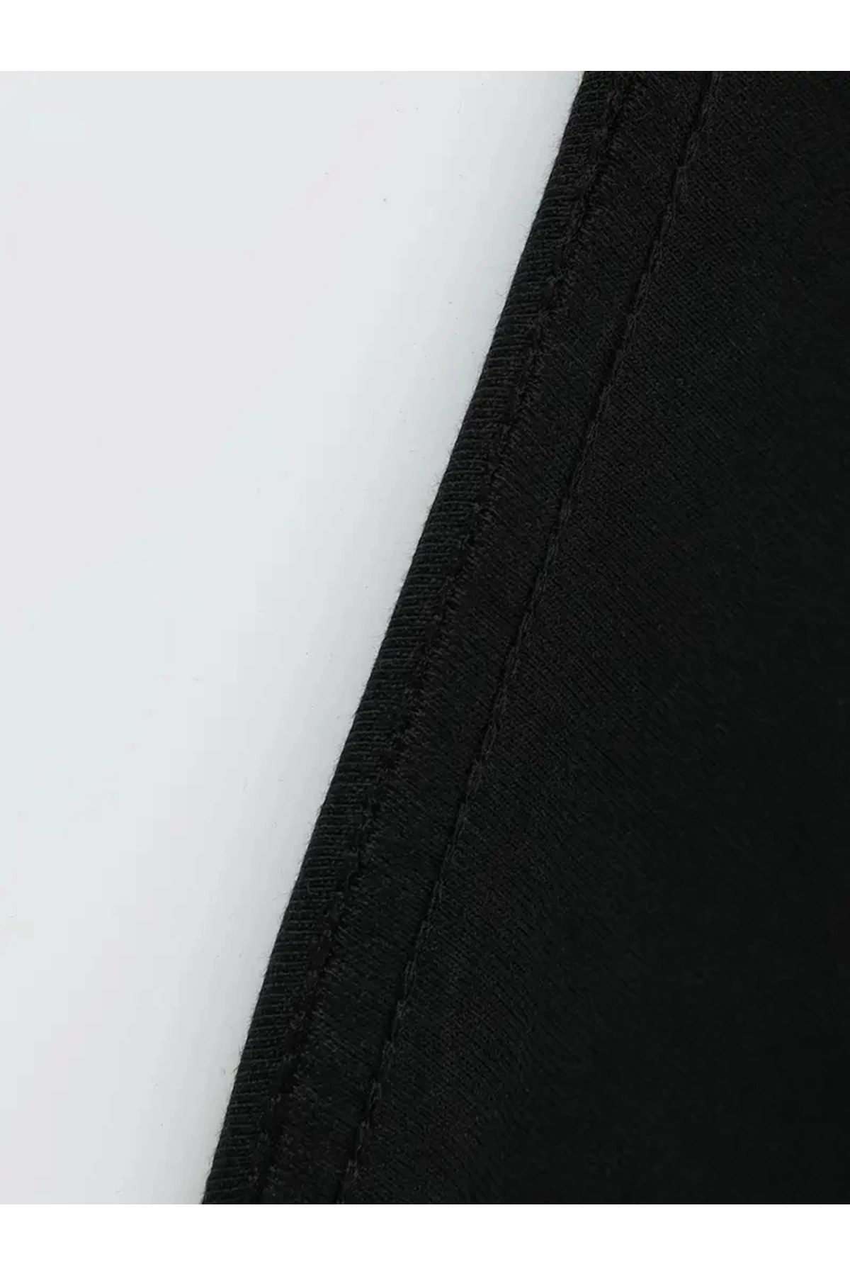 Genel Markalar Büyük Beden "Whatever" Baskılı Tişört, Oversize- Siyah - görsel 4