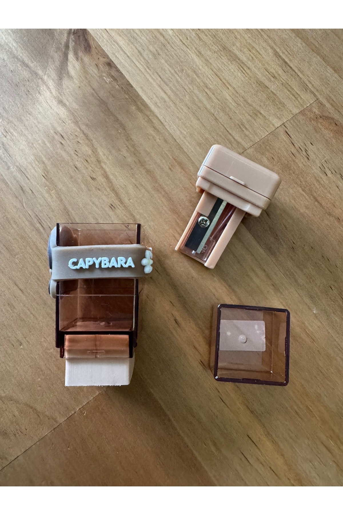 Kawai 2y Shop -1 Adet Capybara Silgili Kalemtıraş Kahve Renkli