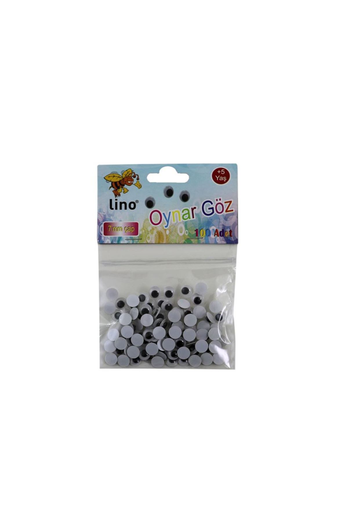 3EGROUP Lıno Oynar Göz Küçük Boy 7 Mm.100 Lü Rbz-007-A