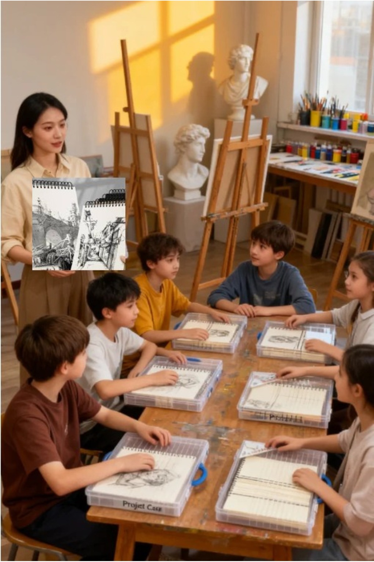 Ark  Proje Çizim Evrak Dosya Çantası Siyah Renk