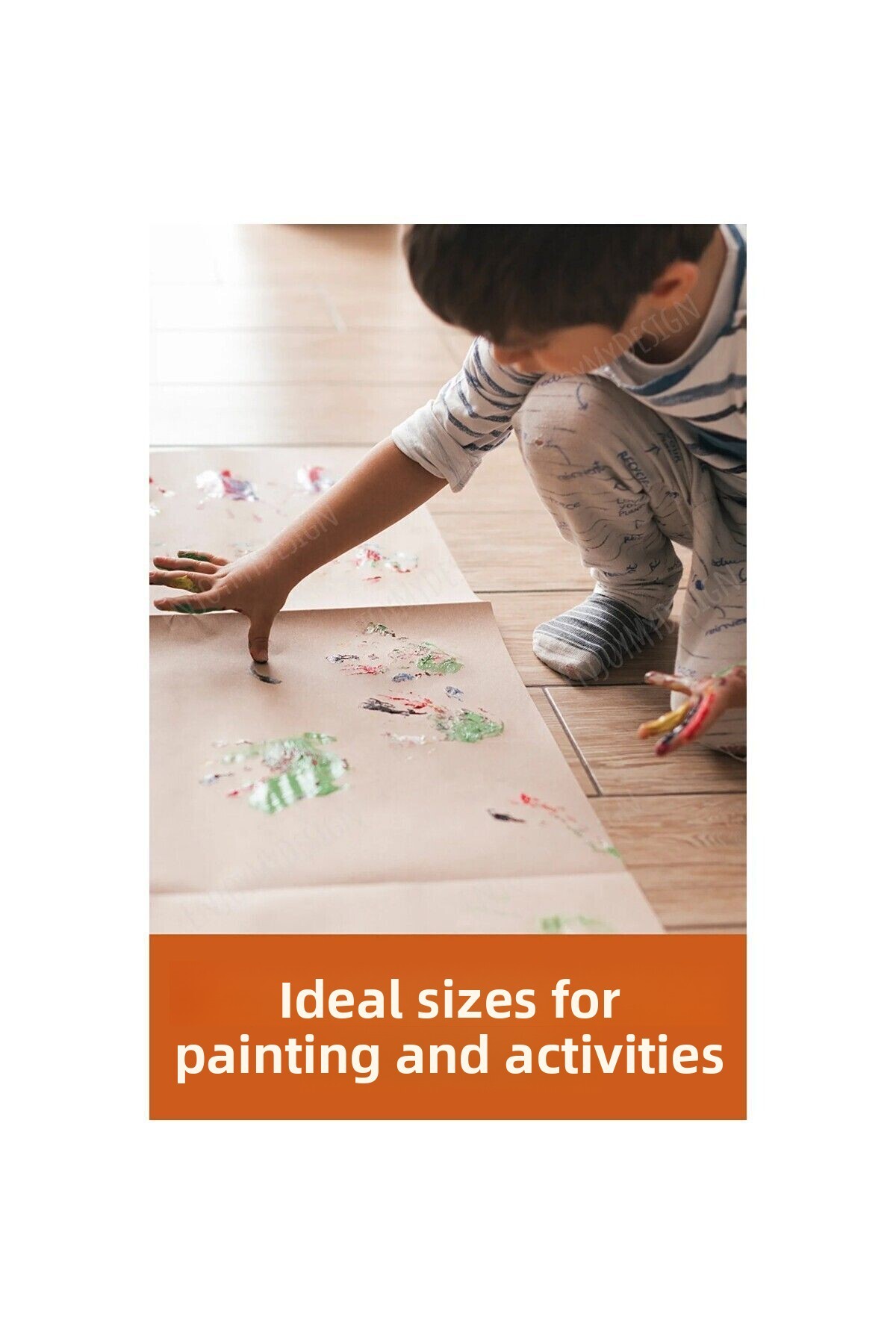 رول نقاشی ۳۰×۱۲۵ سانتیمتری با طرح هلو کیتی