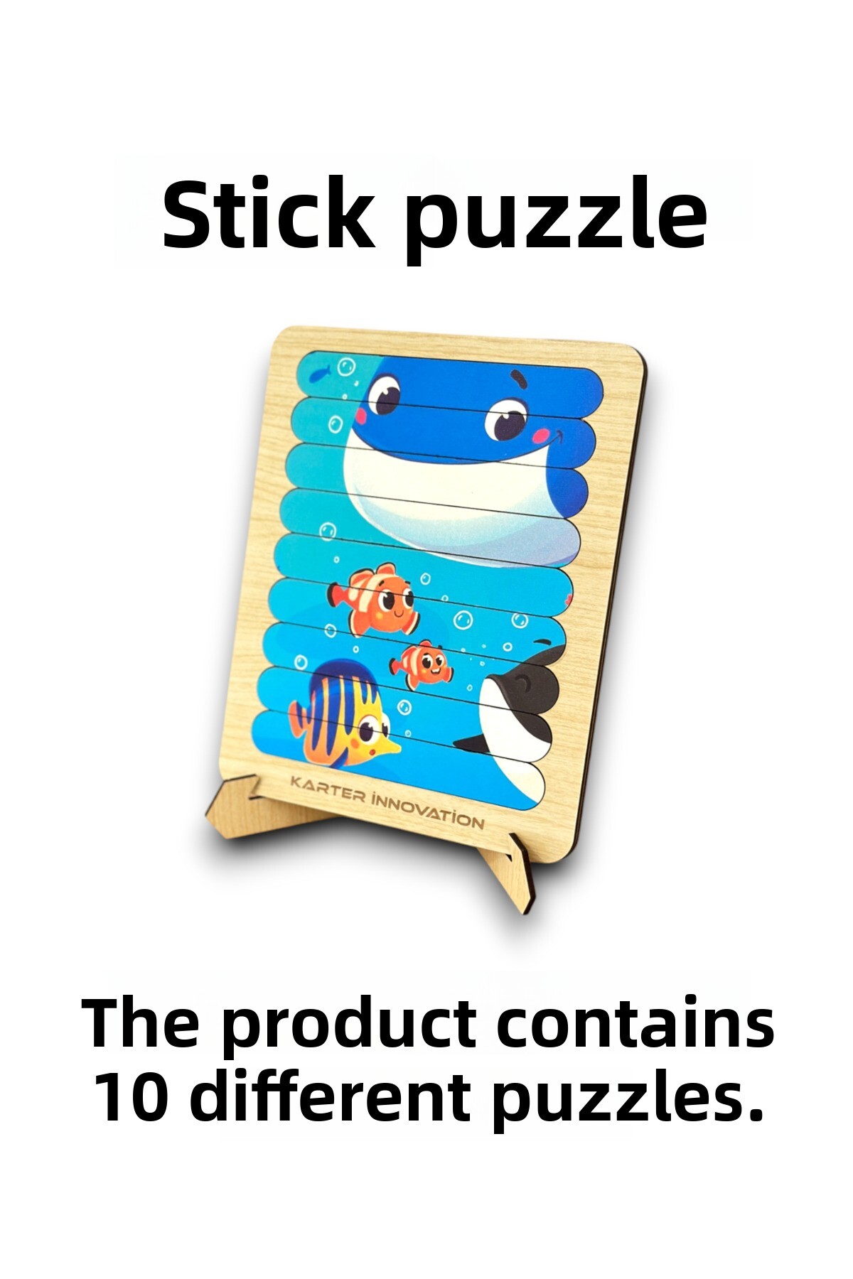 پازل کبوک، پازل ۱۰ تکه، پازل حیوانات، پازل مونته‌سوری، پازل حیوانات، پازل ۱۰ تکه