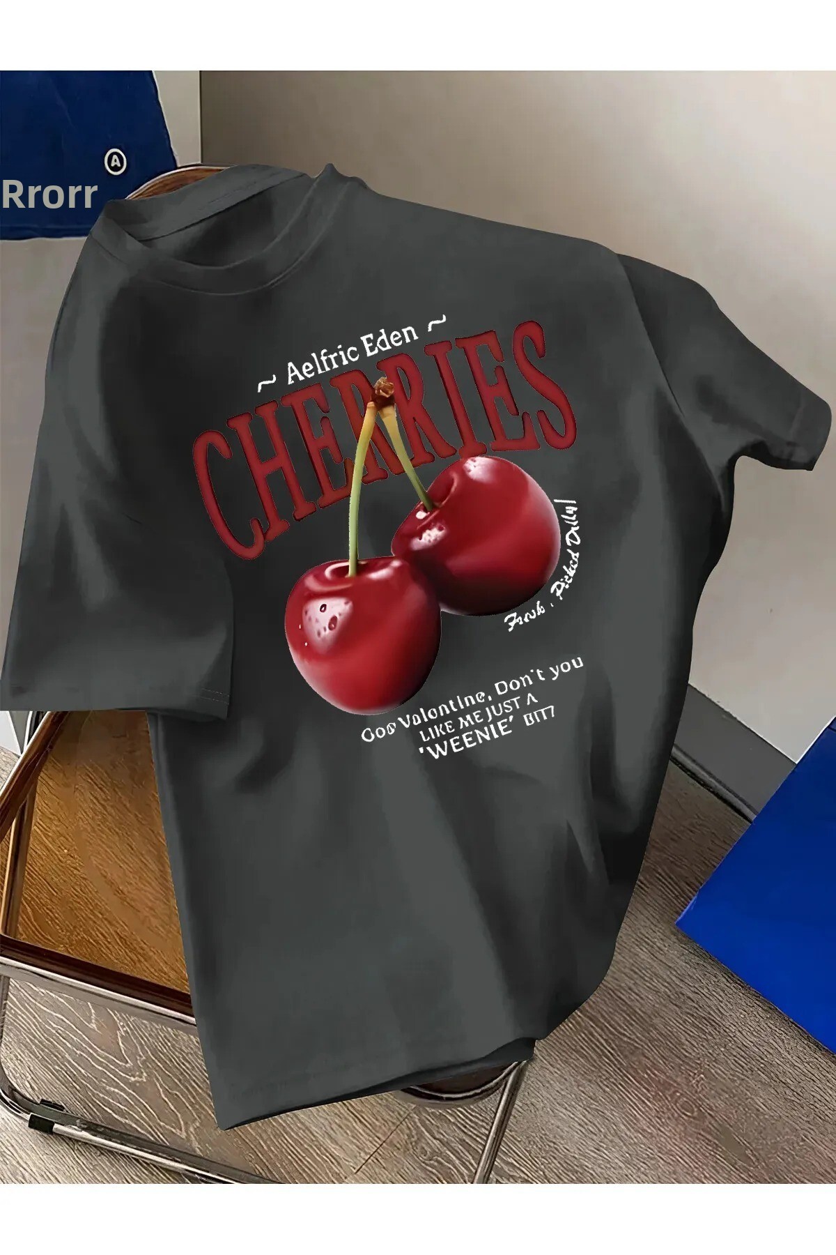 DAXİS Sportwear Company ΓΥΝΑΙΚΕΙΟ T-Shirt με στάμπα Cherry Crew Neck
