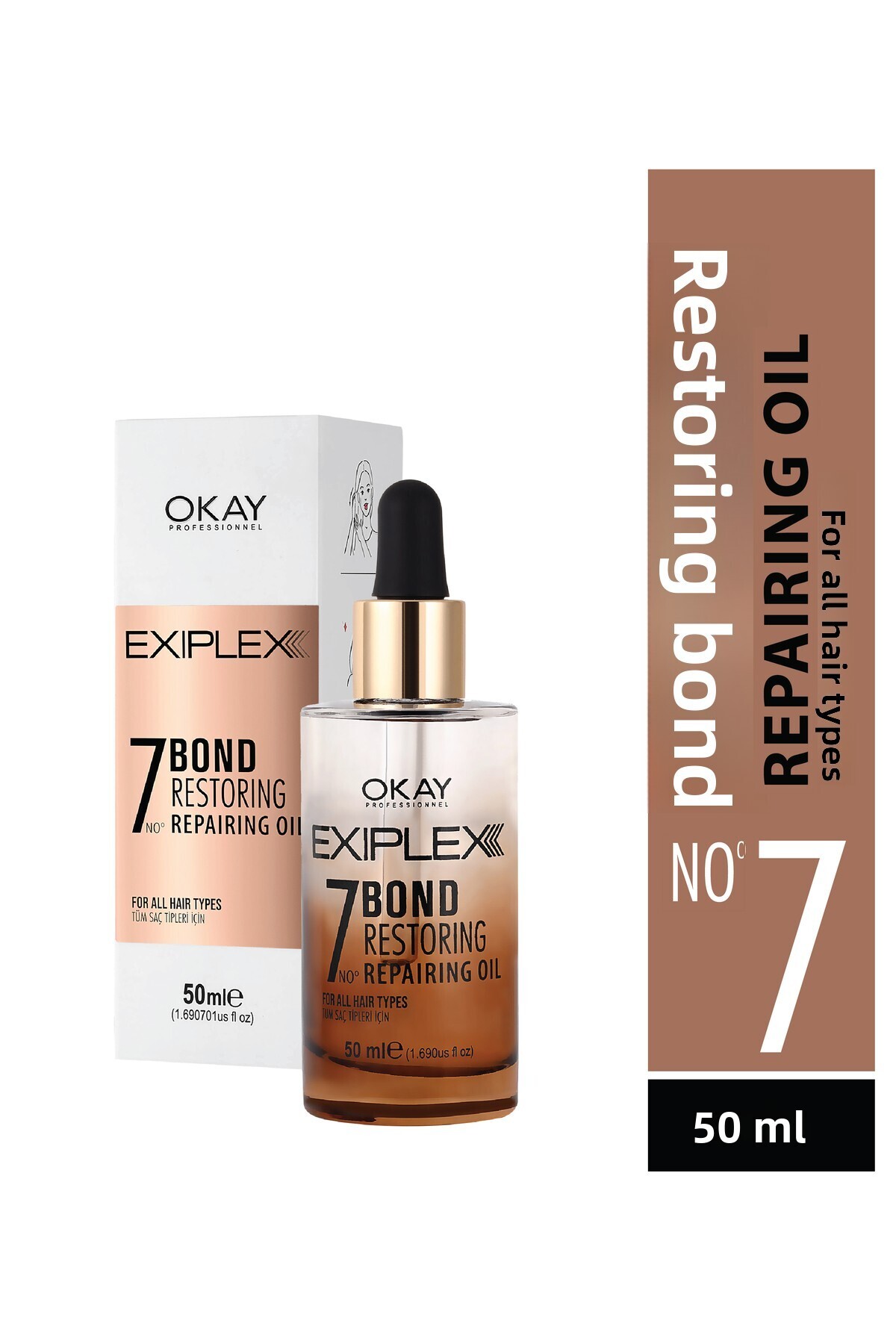 EXIPLEX Nº7 Bond Restoring Repairing Oil 50ml (Bond Repairing Hair