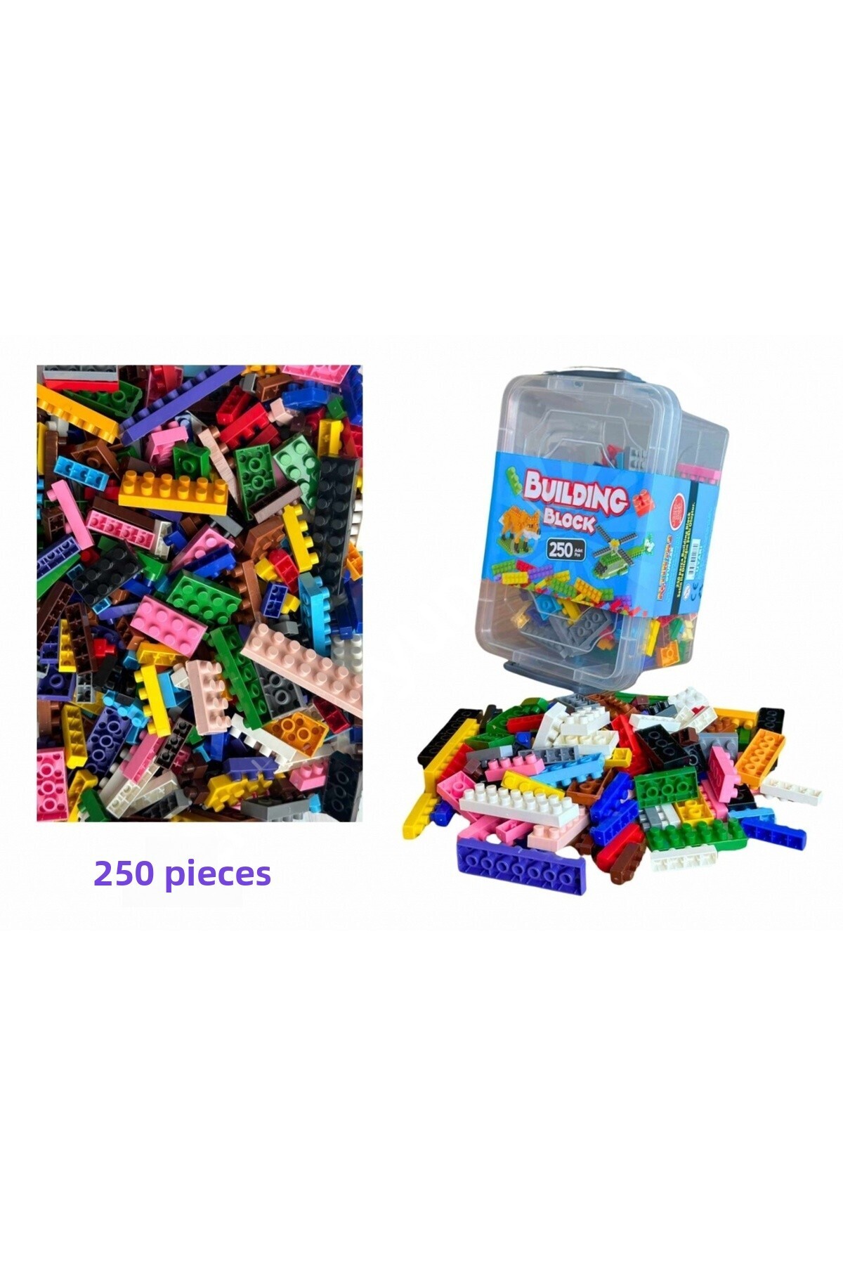 ۲۵۰ قطعه بلوک‌های ساختمانی، جنس باکیفیت و نشکن، تولید داخلی، بلوک‌های ساختمانی