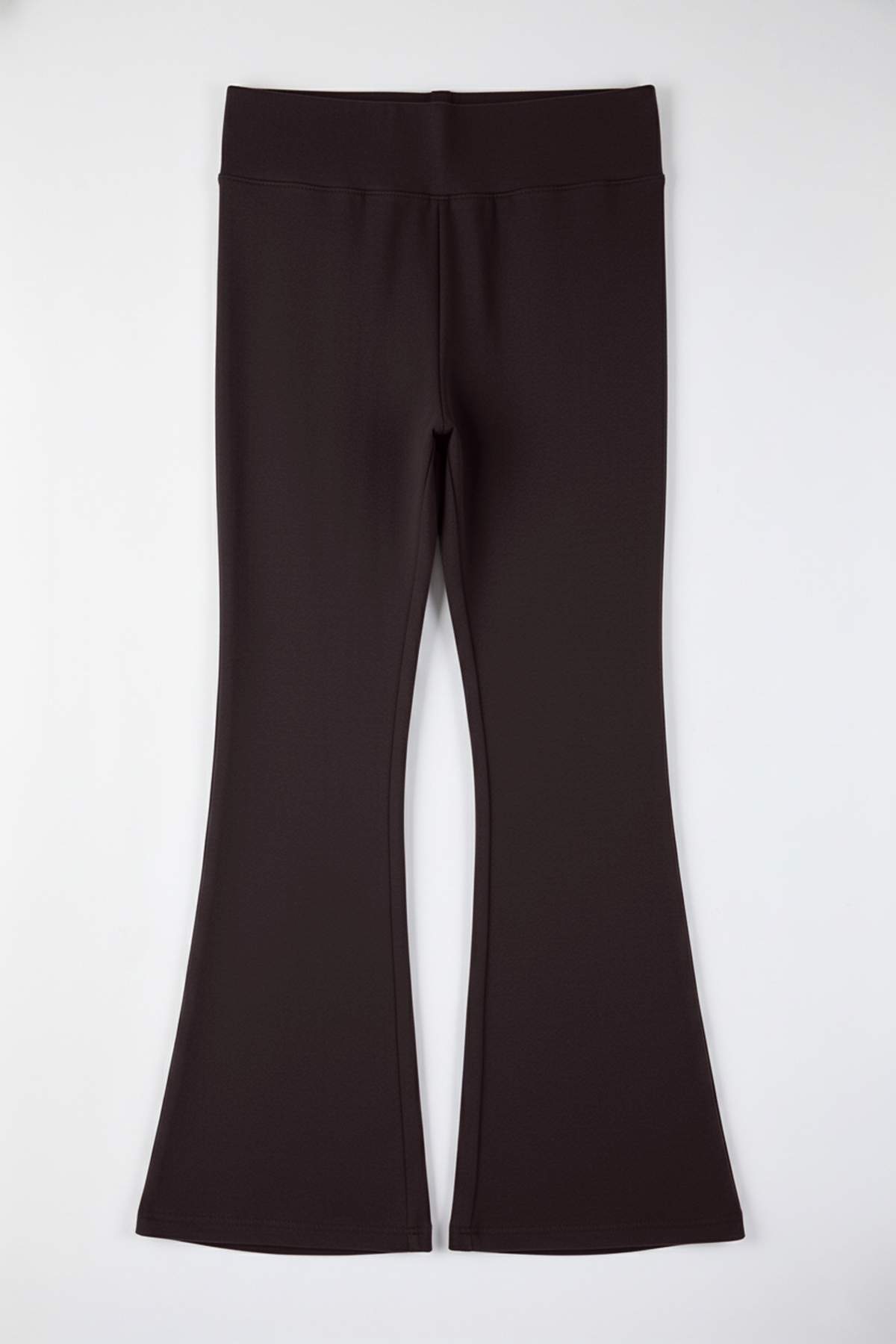 Trendyolmilla  Gri Melanj- Siyah Flare/İspanyol Paça Dökümlü Kumaş Büyük Beden Pantolon&Eşofman Altı TBBAW26AR00027 - Görsel 14