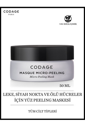 CODAGE PARIS Micro-Peeling Mask 50 ML Tüm cilt tipleri,Koyu Lekeler ve Gözene...