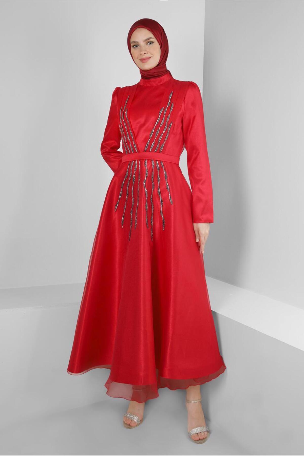 آلوینا لباس شب طرح سنگ با یقه ایستاده ۵۰۳۰۸ آلوینا لباس شب طرح سنگ با یقه ایستاده ۵۰۳۰۸