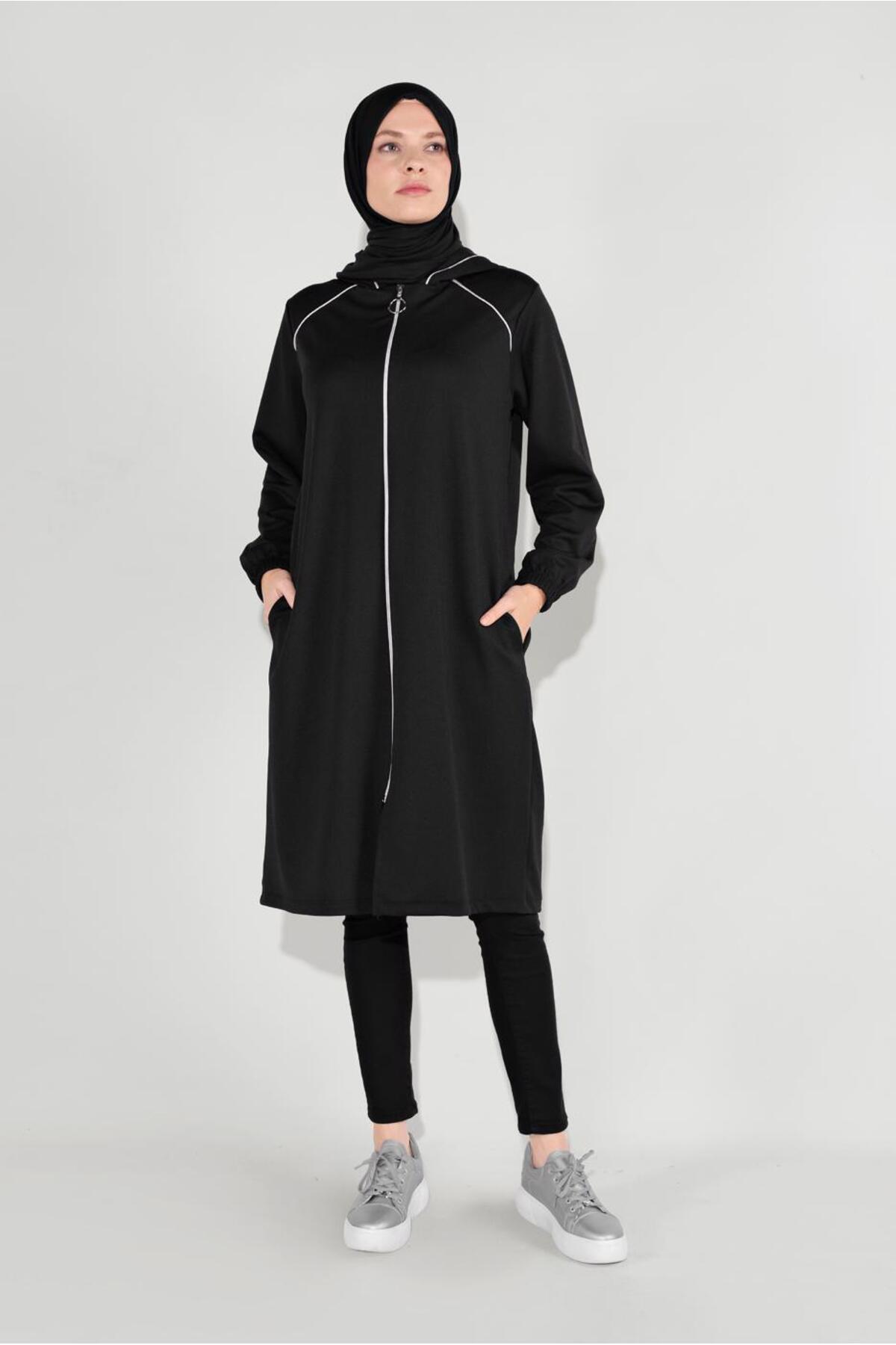 ژاکت مشکی زنانه کد ۶۰۳۶ TRENDTESETTÜR