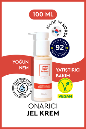 Bibimcos Centella Asiatica Extract Gel Cream 100ml - Cilt Yatıştırıcı ve Neml...
