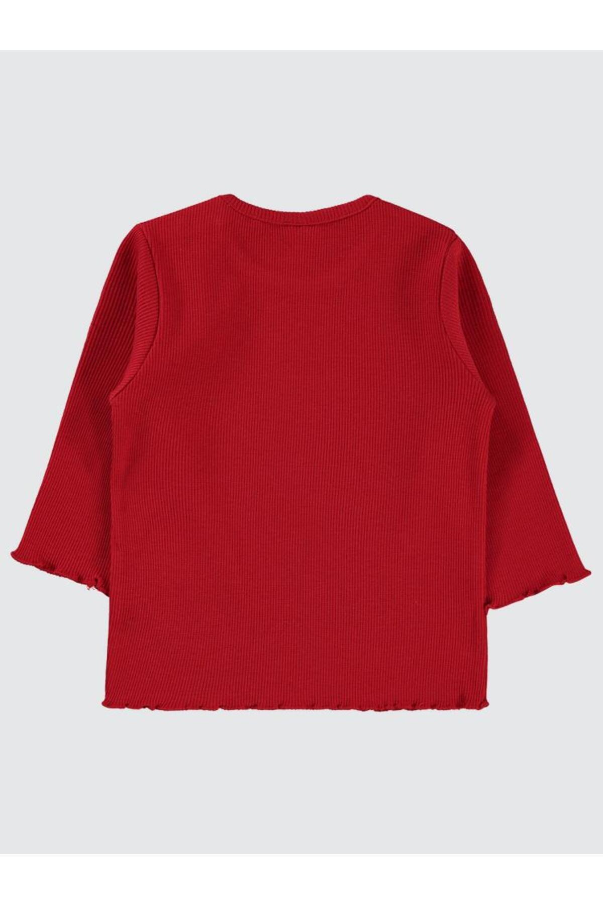 Civil Baby Kol Ucu Detaylı 6-18 Ay Sweatshirt - Kırmızı 18-24 Ay fotoğrafı 2 (önizleme)