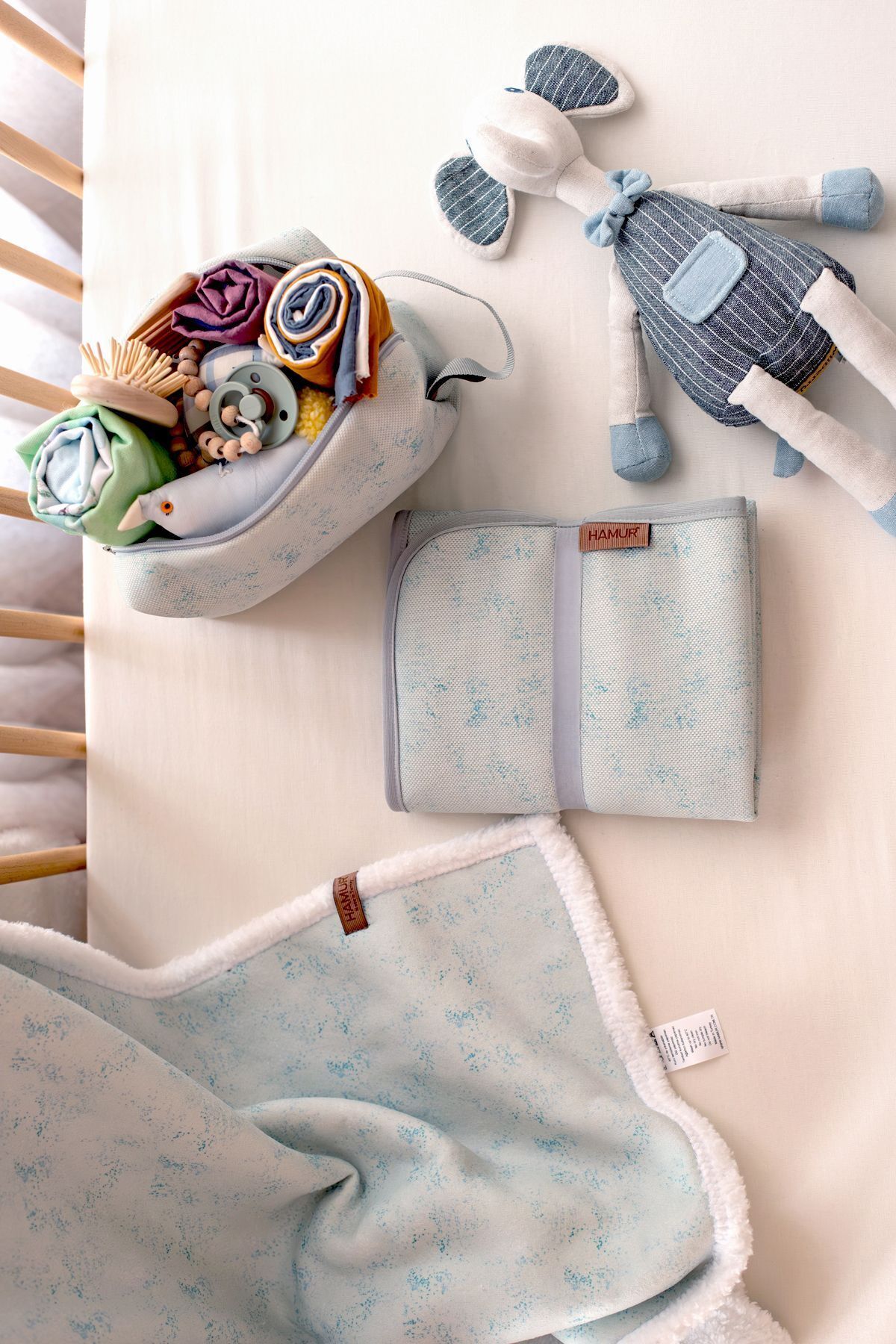 HAMUR Fluffy Bebek Battaniyesi 80x100 Solid Ç.Yeşil Kundak Puset Çift Taraflı Koyun Tüyü Battaniye 100x80 fotoğrafı 4 (önizleme)