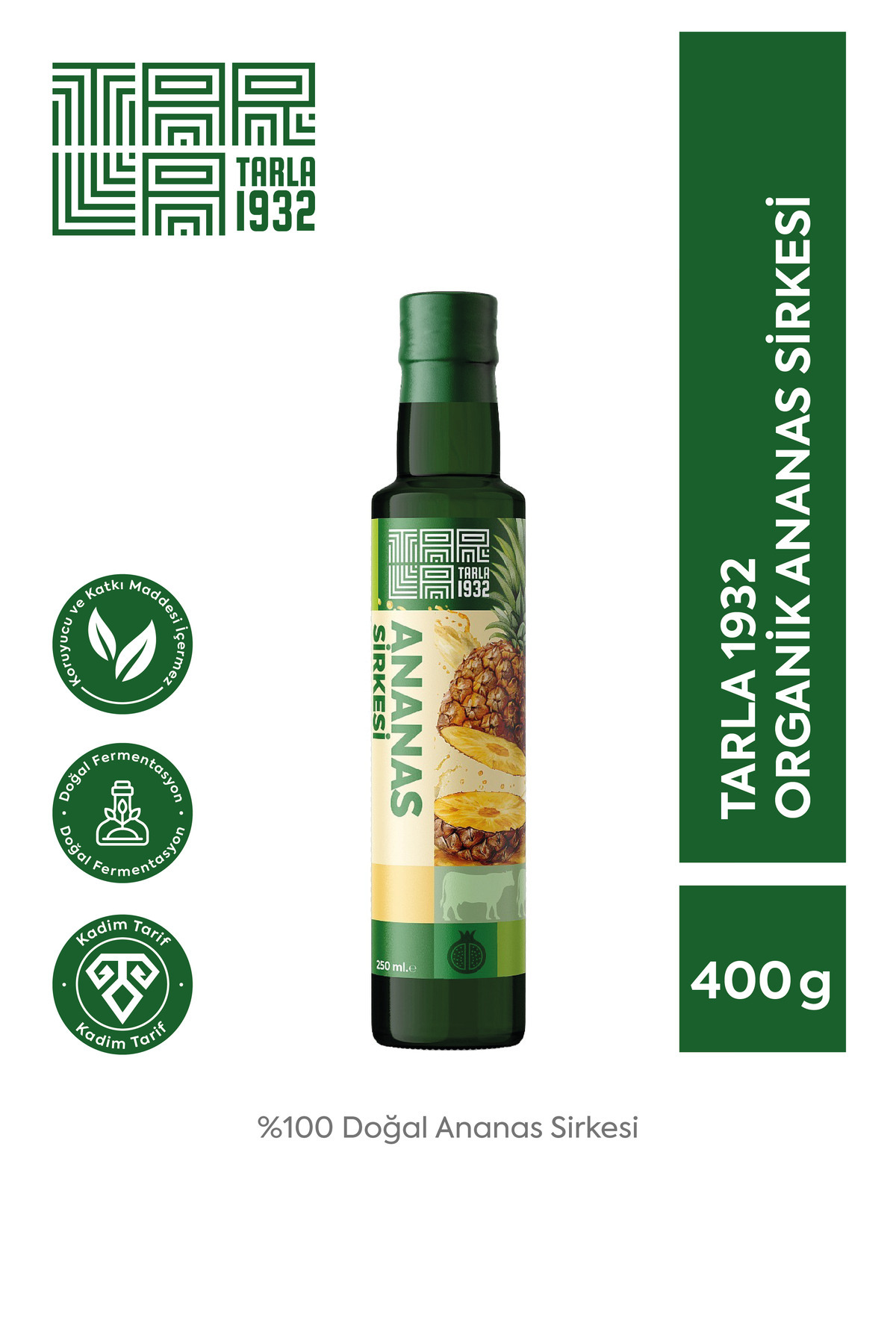 Tarla 1932 Ananas Sirkesi 250 ml Doğal Fermantasyon - Fiyatı, Yorumları