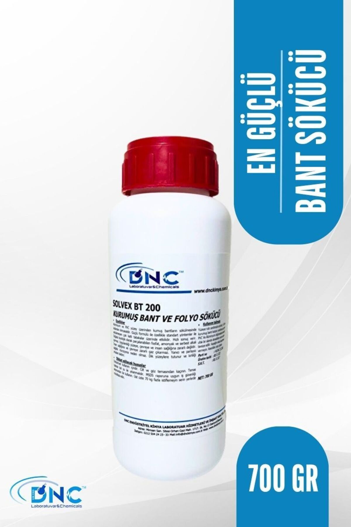DNC Kurumuş Bant ve Folyo Sökücü Solvex BT 200- 700gr