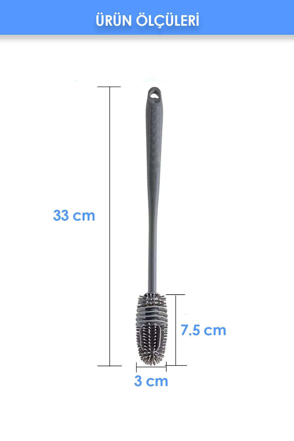 Beatitude Biberon Temizleme Fırçası Bardak Tabak Cam Şişe Yıkama Fırçası Termos Kavanoz Fırçası fotoğrafı 2 (önizleme)
