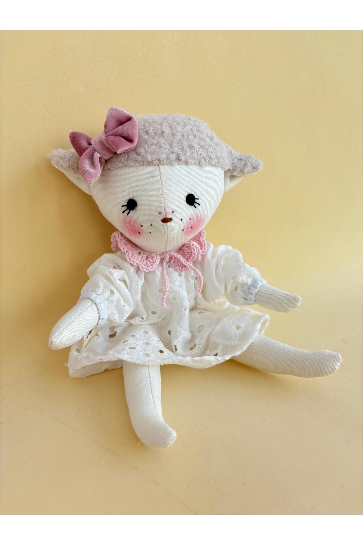 CAPELLA TOYS Oyuncak Bebek Kuzu Moli El Yapımı %100 Pamuklu Naturel Oyun ve Uyku Arkadaşı Bez Bebek Hediye Kutulu fotoğrafı 7 (önizleme)