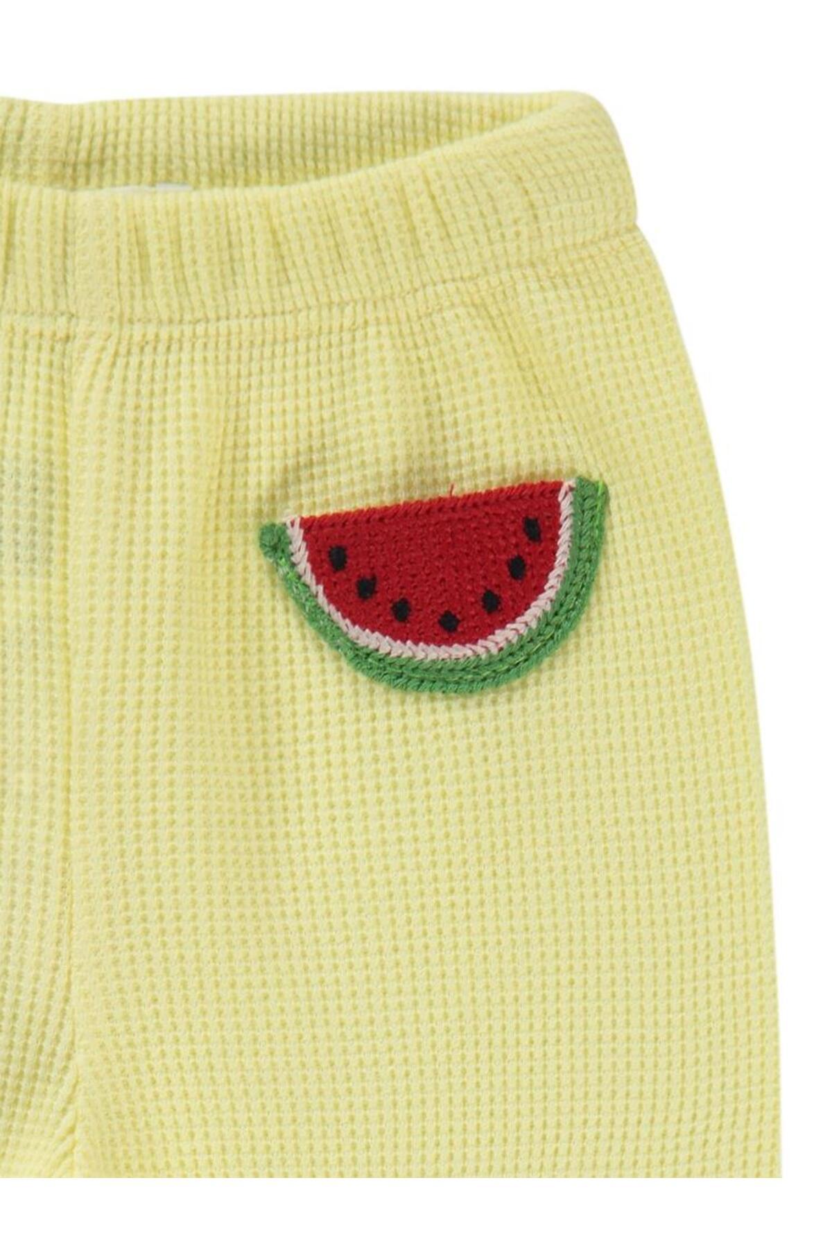 سیویل بیبی جوراب شلواری اکسسوری موبایل ۶-۱۸ ماه - زرد ۶-۹ ماه