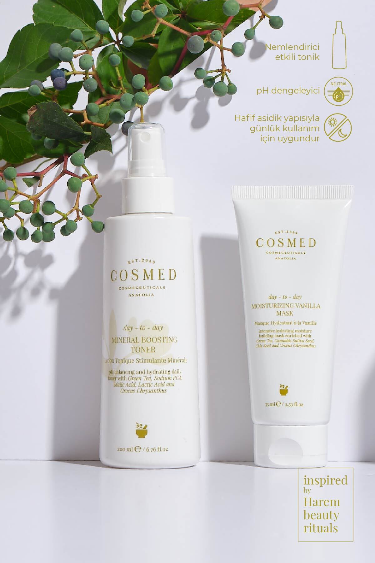 Nemlendirici Etkili Asidik Tonik/Day to Day MINERAL BOOSTING TONER 200 ML — 20105 — تصویر 4 از 4