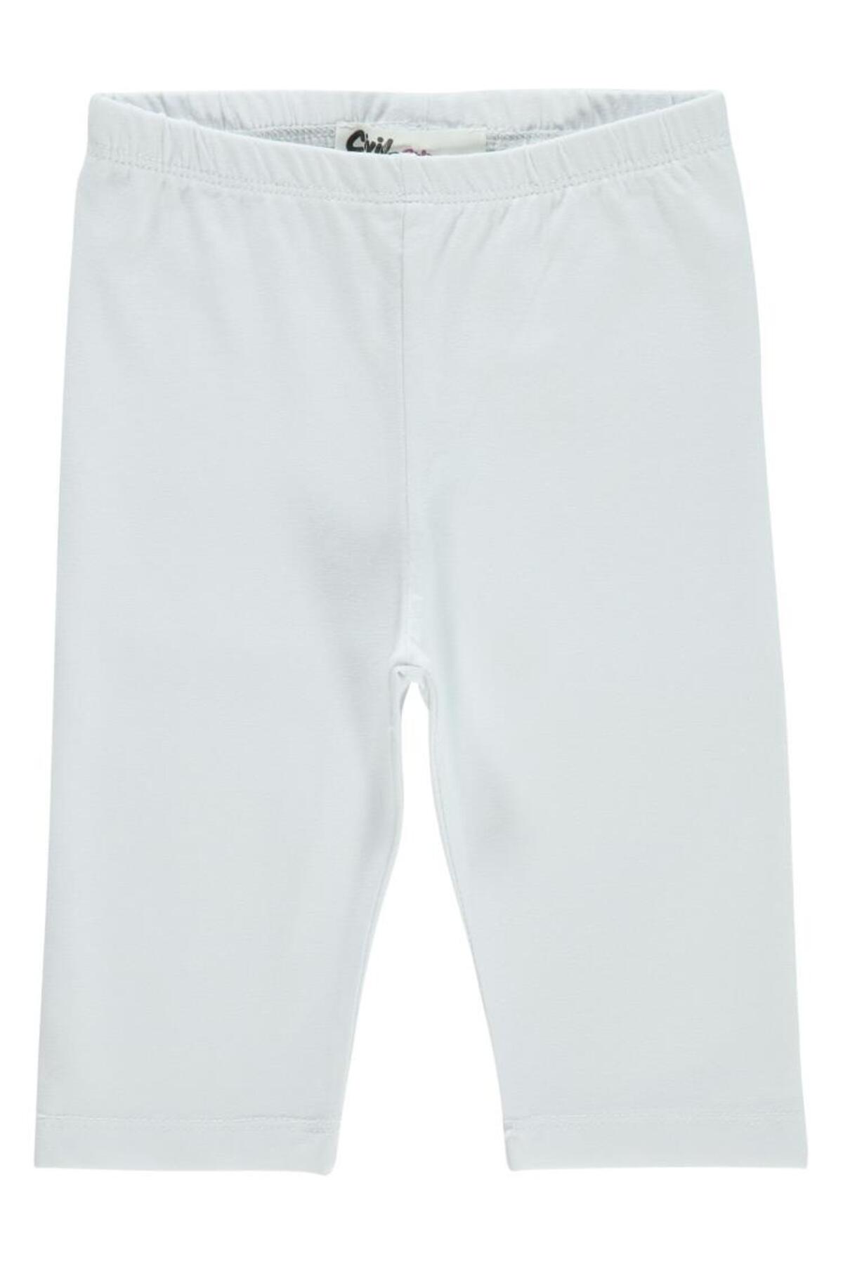 Civil Short Leggings for Ages 2-5 - White 3-4 Years Old
