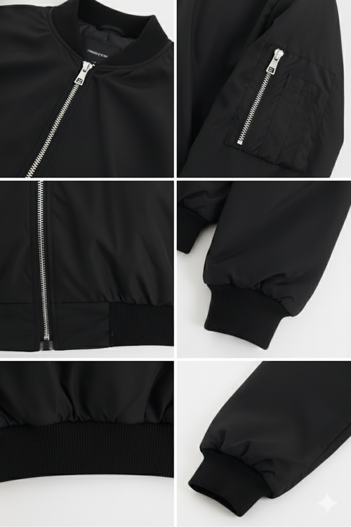 Ceylen Oversize Fermuarlı Bomber Ceket görsel 4