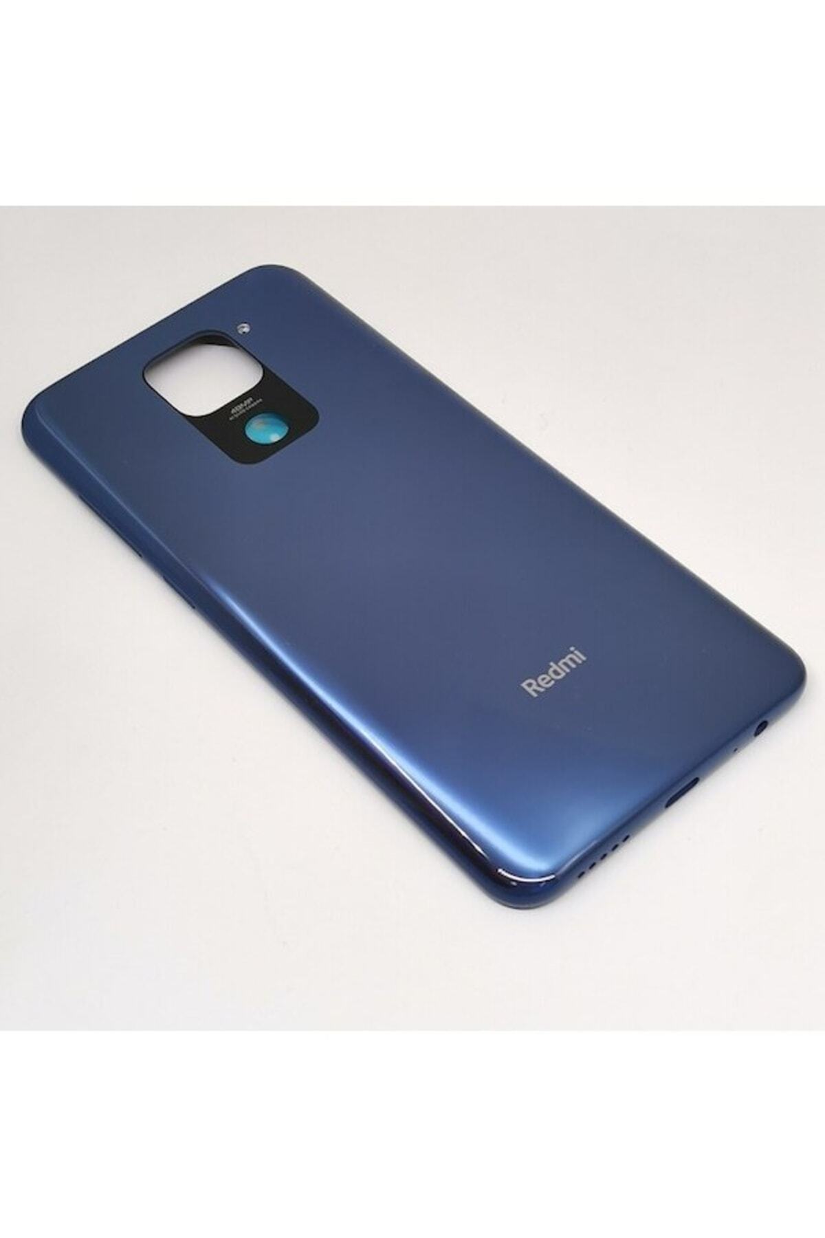 Fodos Xiaomi Redmi Note 9 Arka Kapak-arka Pil Batarya Kapağı Mavi