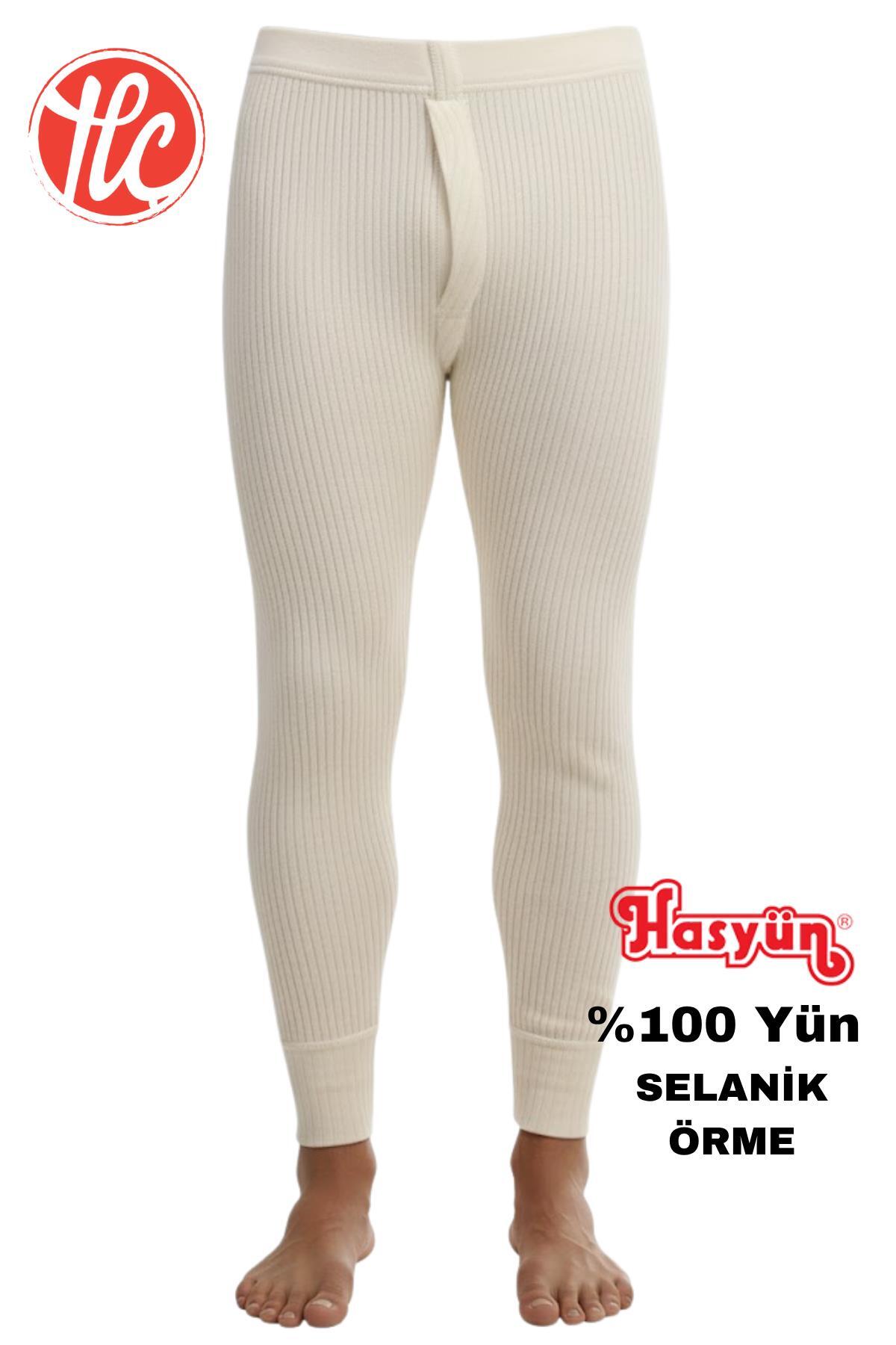 Hasyün 1001 Erkek %100 Avusturalya Yün Uzun Don İçlik görsel 2