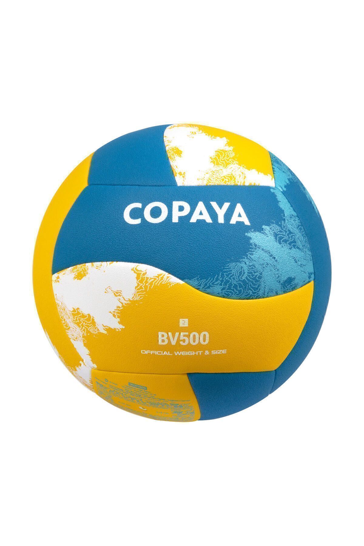 Decathlon Copaya Hibrit Plaj Voleybolu Topu - Sarı / Mavi - 500