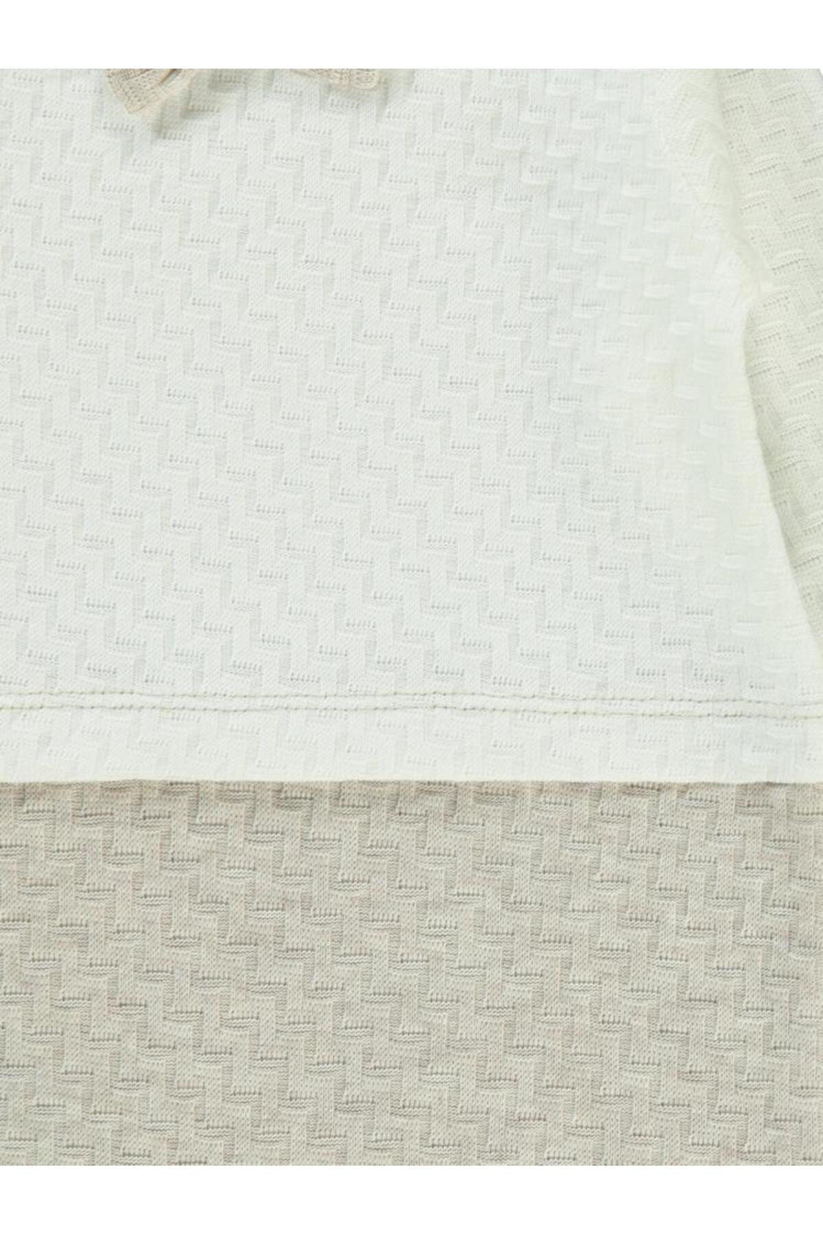 سیویل بیبی پاپیون طرح‌دار سرهمی ۱-۶ ماه - قهوه‌ای ۱-۳ ماه