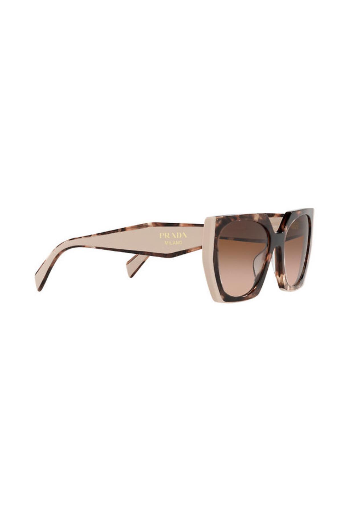 عینک آفتابی زنانه طرح دار | پرادا Prada prada 15ws 01r0a6 54 - تصویر 3