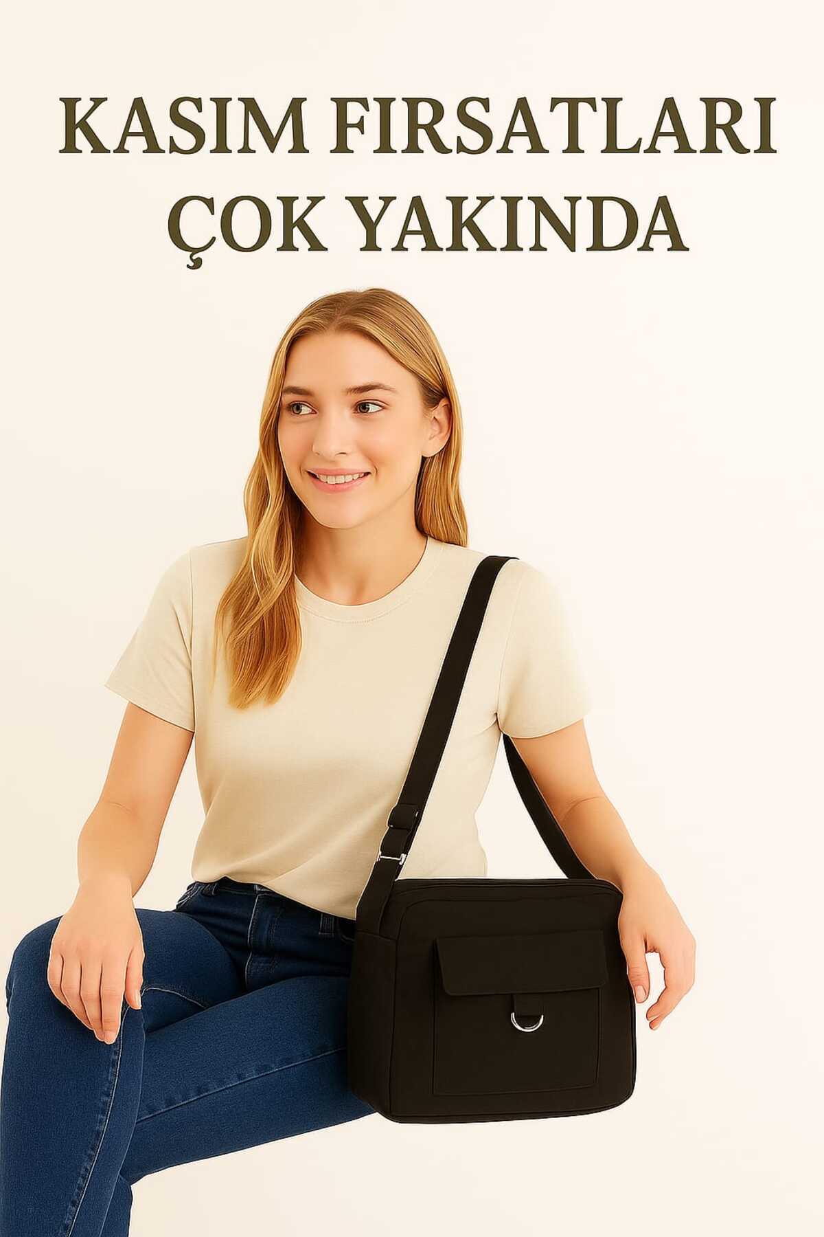 Sofia Kadın Günlük Postacı Siyah Omuz Çantası