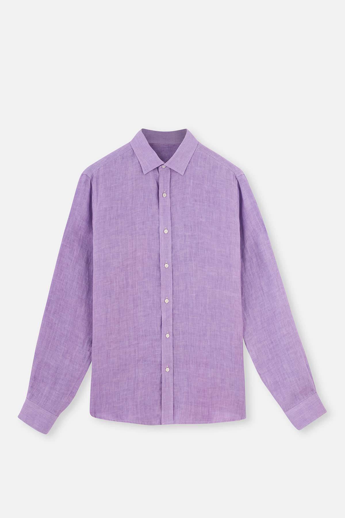 Dagi  Lila Keten Uk. Gömlek - Görsel 2
