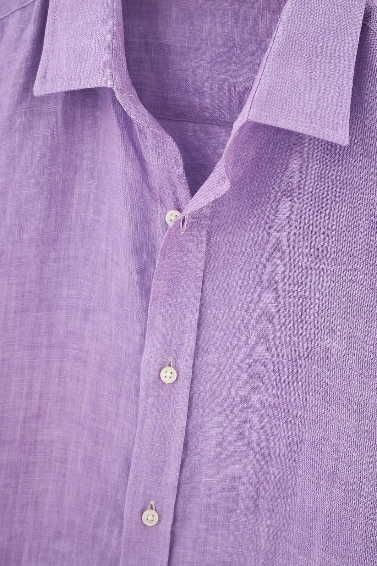 Dagi  Lila Keten Uk. Gömlek - Görsel 4