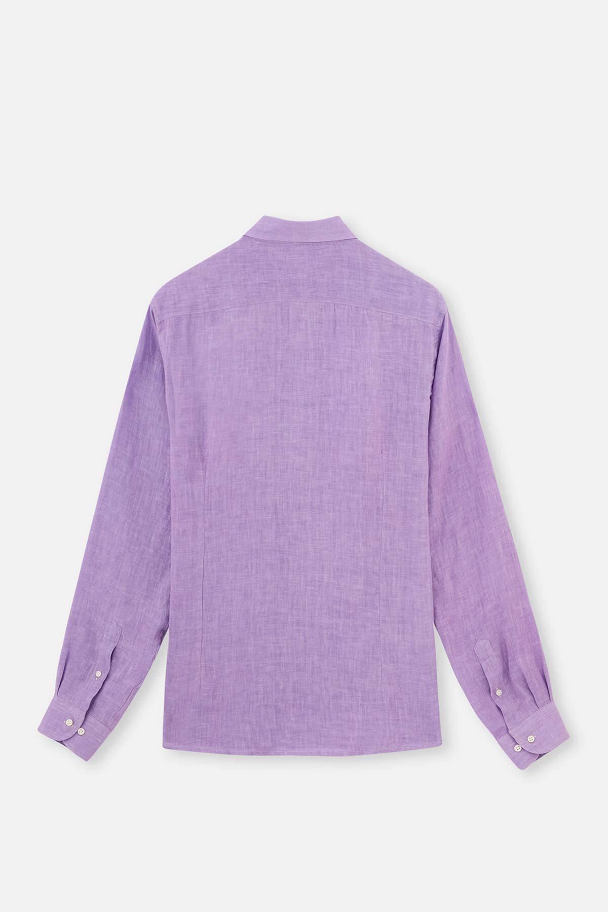 Dagi  Lila Keten Uk. Gömlek - Görsel 3