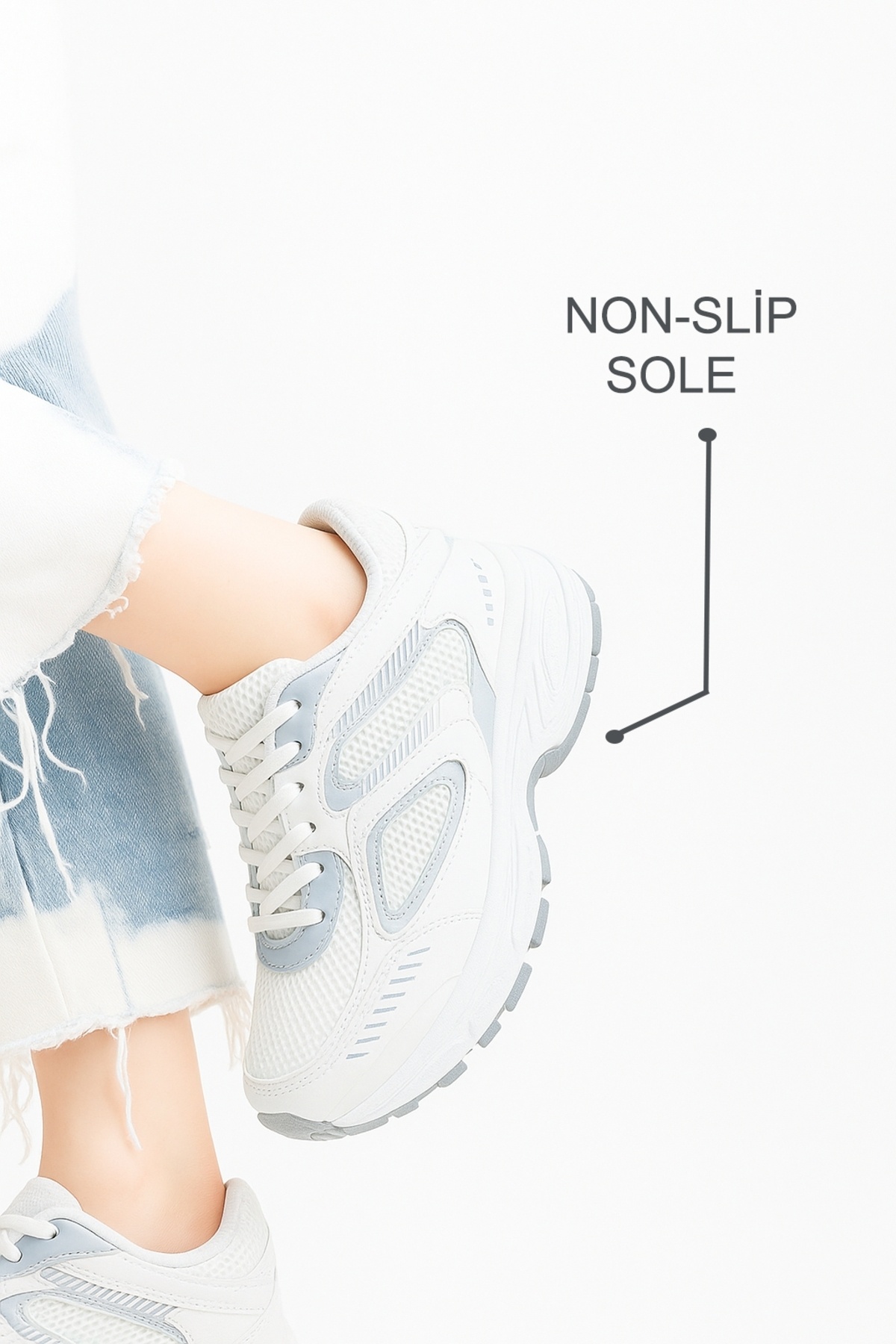 Devida Dámské bílé sportovní boty Denní pohodlné tenisky Air Sole Sneaker GN110