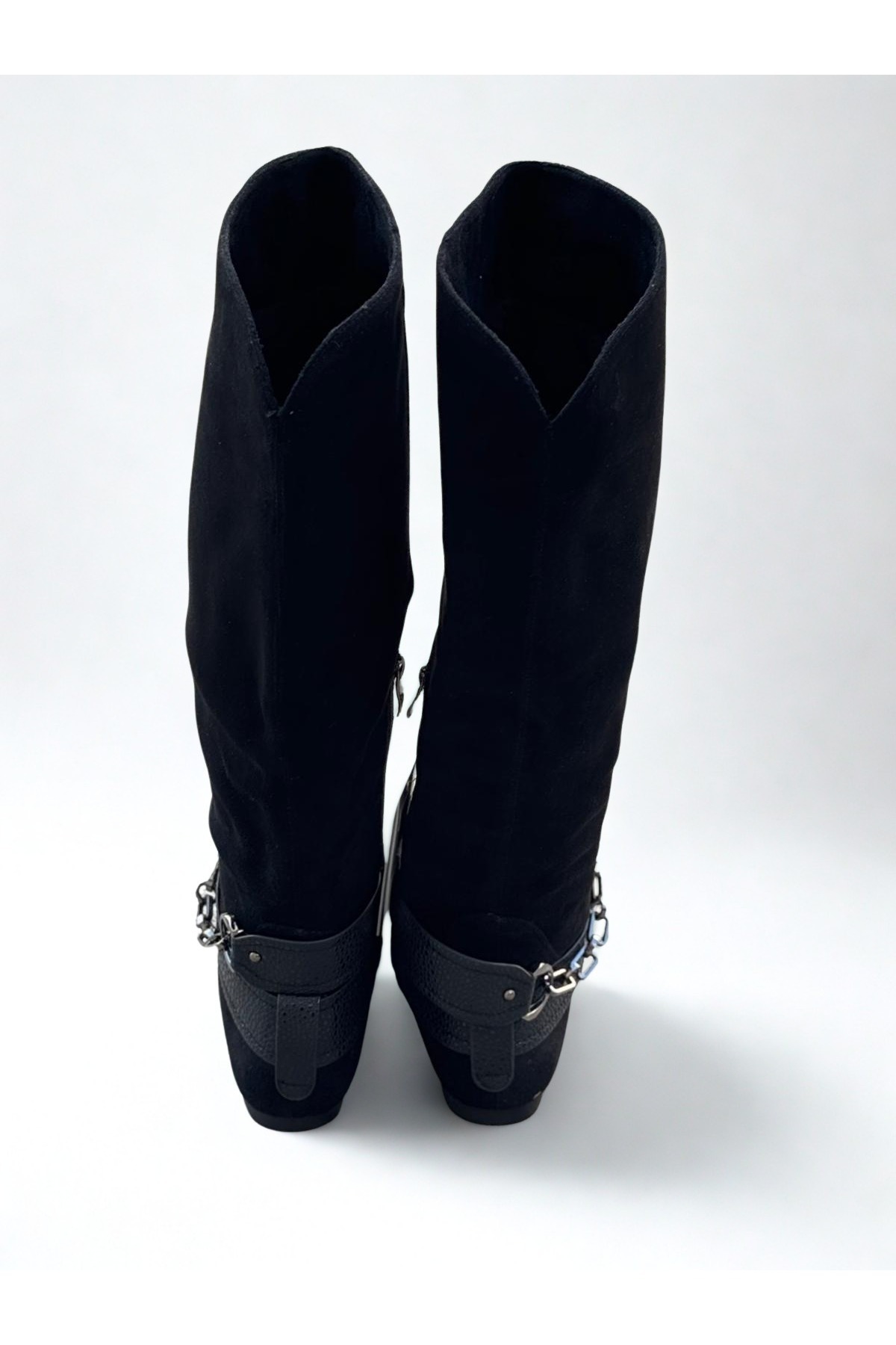 NEALDİN  Kadın Nubuk Toka Detaylı Çizme(Dar Kalıp 1 Beden Büyük Alınız) - Görsel 2