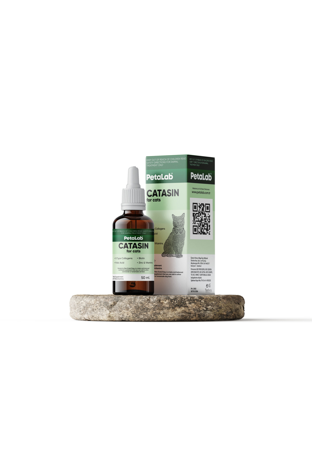 Petalab Catasin For Cats 50 ml (KEDİLER İÇİN KOLAJENLİ TÜY SAĞLIĞI DAMLASI)