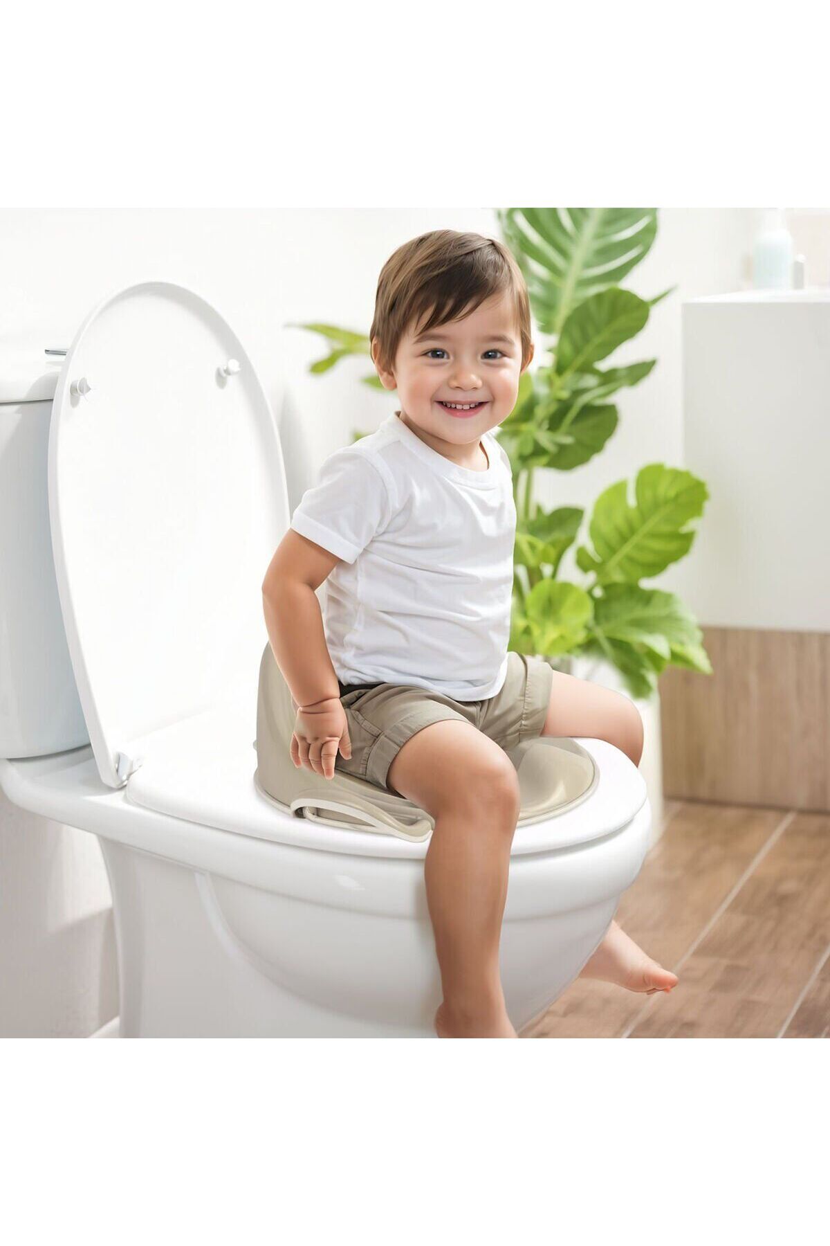 Aymir Ticaret 7185 TUVALET ALIŞTIRMA ADAPTORU-RELAX BEJ
