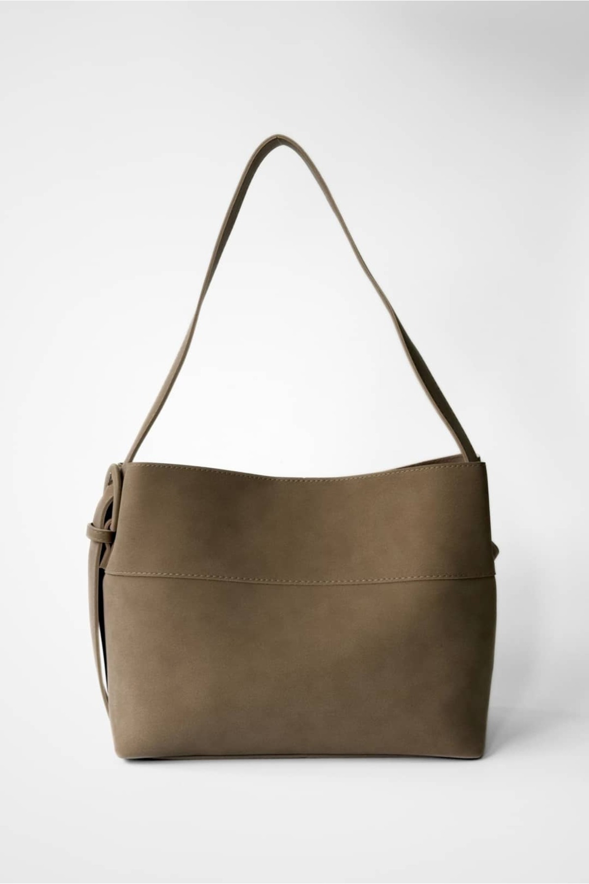 Yuka Atelier Tera Süet Kemer Detaylı Ayarlanabilir Askılı Shopper Çanta