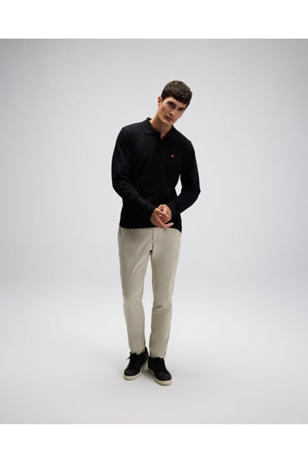 Ellesse Erkek Polo Sweatshirt EM582-BK görsel 3