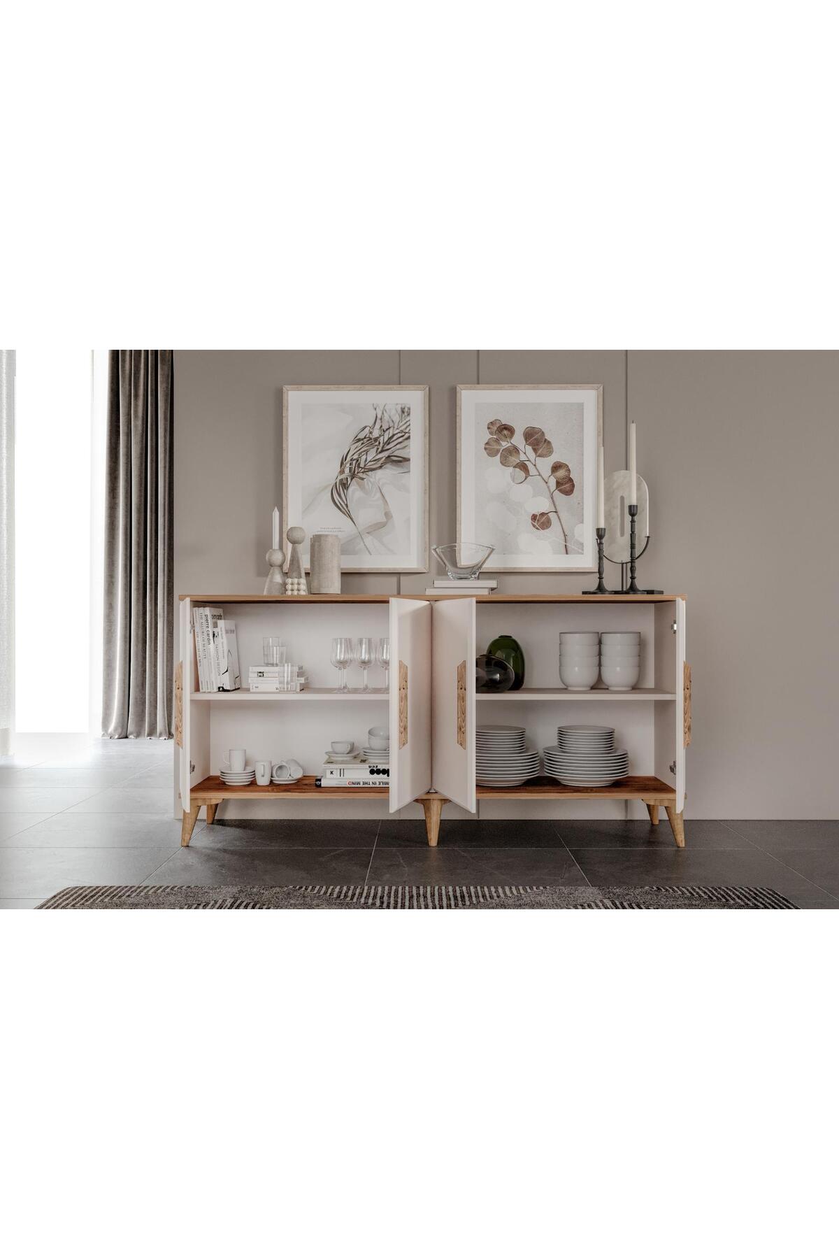 Venüs Vns Moduler serra Mdf Mebran Kapak Bohem Konsol 160 cm