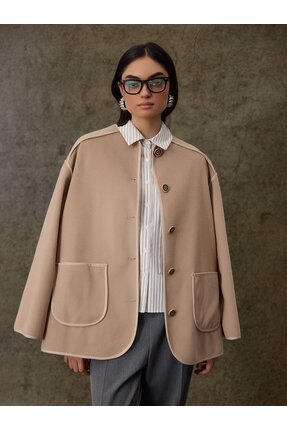 Garzia Biyeli Kaşe Kaban