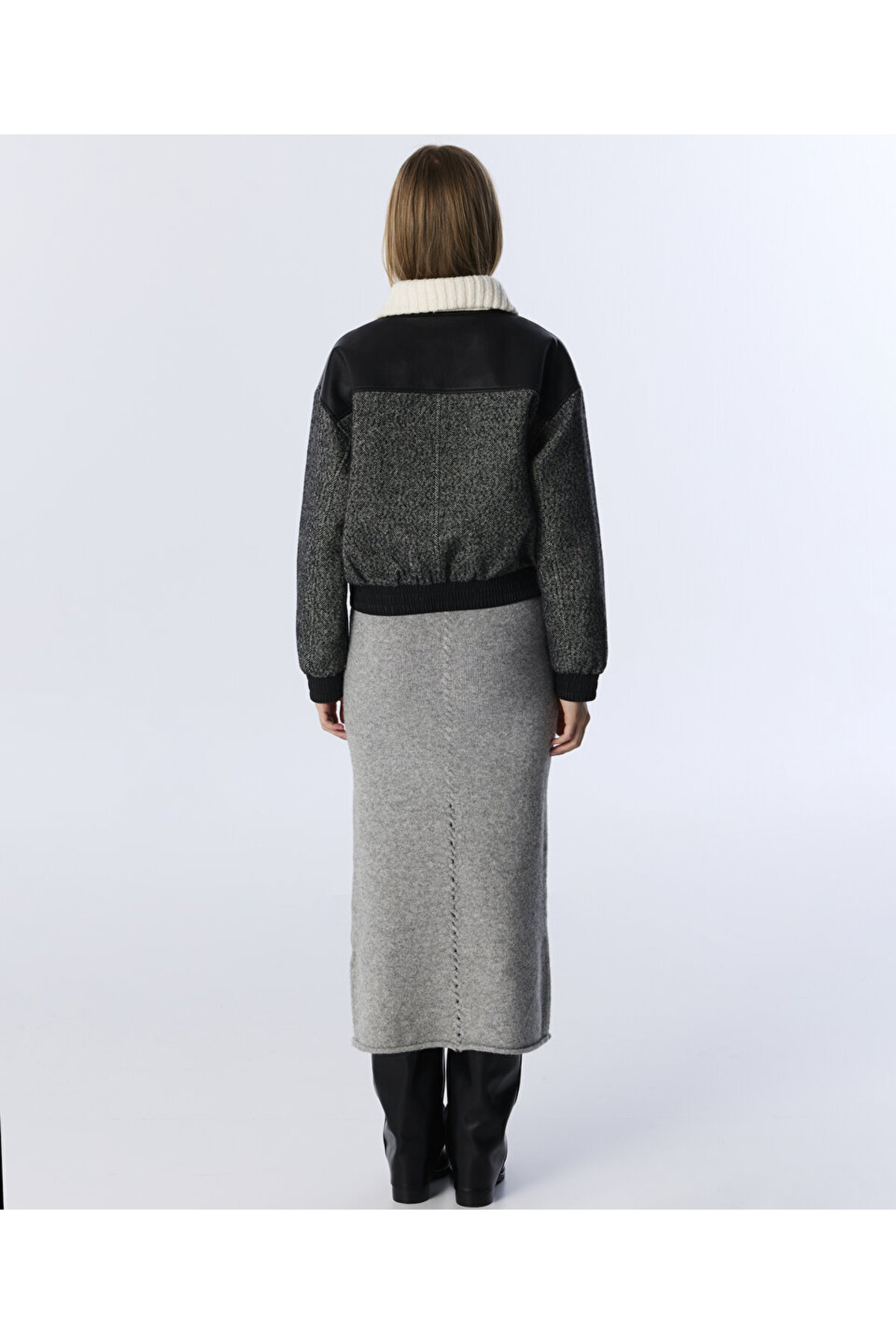 Twist  KUMAŞ MIX COLORBLOCK CEKET - Görsel 7