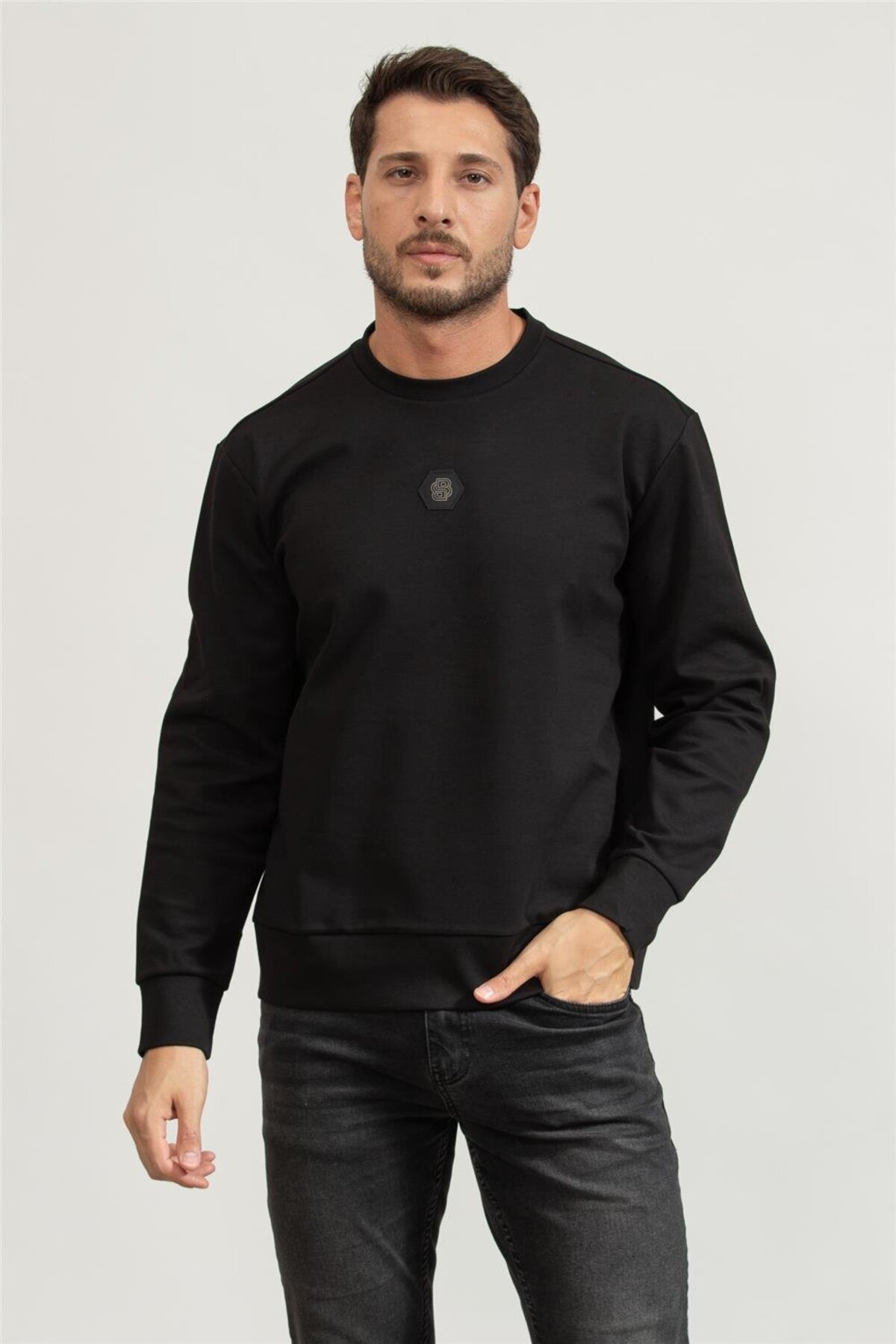 باس سویشرت یقه گرد مردانه